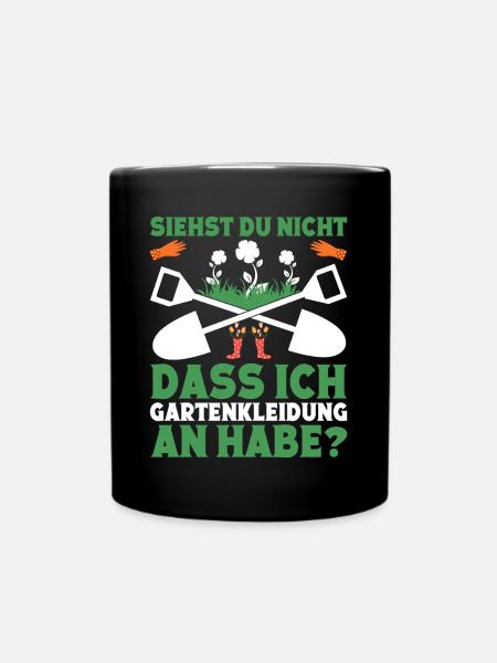 Schrebergarten Landschaftsgärtner Gärtnerin - Tasse einfarbig - Schwarz