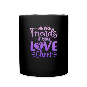 Cheerleader - Tasse einfarbig - Schwarz - Vorne