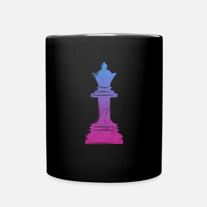 Schach - Tasse einfarbig - Schwarz