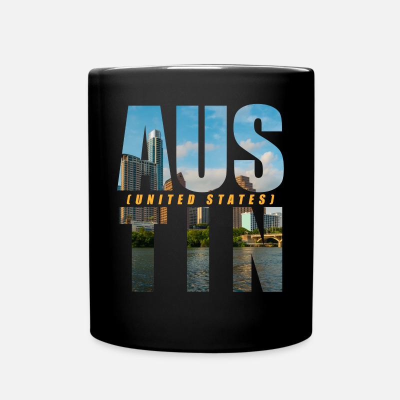 Austin USA Souvenir - Tasse einfarbig - Schwarz