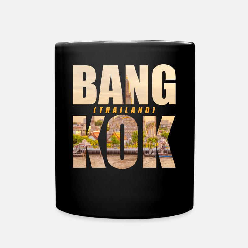 Bangkok Thailand Souvenir - Tasse einfarbig - Schwarz