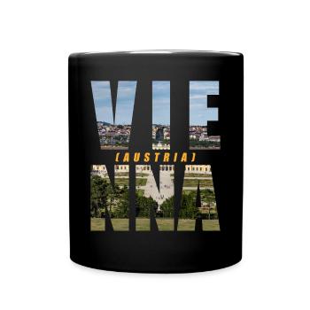 Vienna Austria Souvenir - Full Colour Mug - black - Front