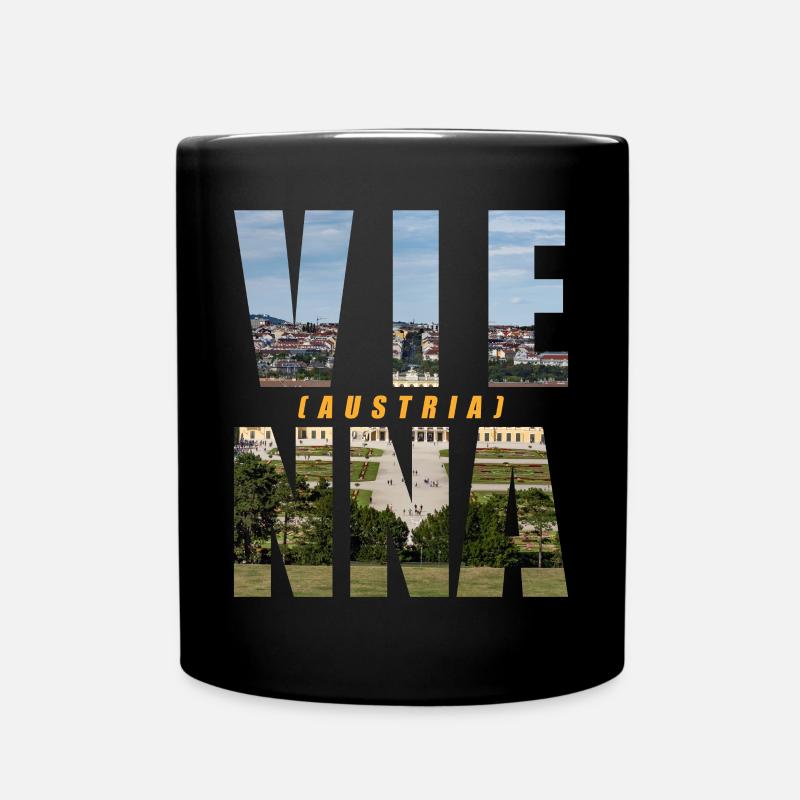 Wien Österreich Souvenir - Tasse einfarbig - Schwarz