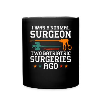 Lustig Magen - Tasse einfarbig - Schwarz - Vorne
