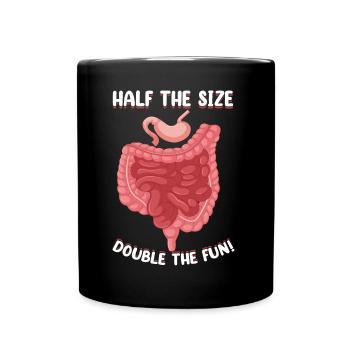 Lustige Magenbypass-Operation Bariatrie - Tasse einfarbig - Schwarz - Vorne