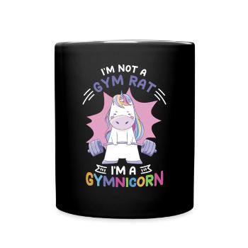 Fitness Workout Bodybuilder Weightlifting - Full Colour Mug - black - Front