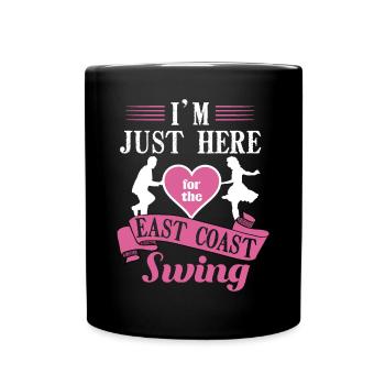 Lindy Hop Swing Tanz Paar Tänzer Swing Tanz - Tasse einfarbig - Schwarz - Vorne