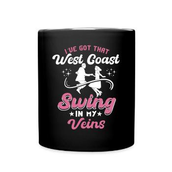 Lindy Hop Swing Tanz Paar Tänzer Swing Tanz - Tasse einfarbig - Schwarz - Vorne