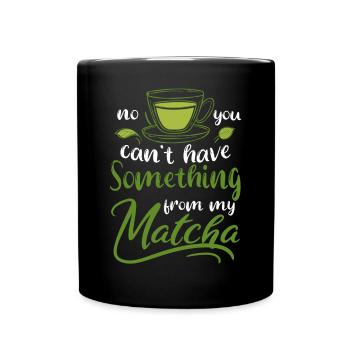 Grüntee-Liebhaber Japanischer Matcha-Latte-Drink - Tasse einfarbig - Schwarz - Vorne