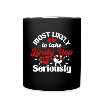 Lindy Hop Swing Tanz Paar Tänzer Swing Tanz - Tasse einfarbig - Schwarz - Vorne