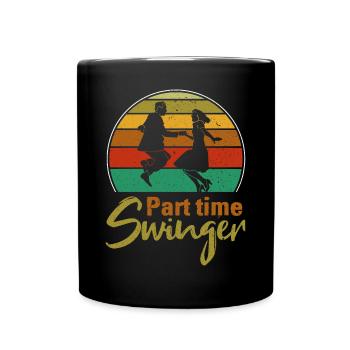 Lindy Hop Swing Tanz Paar Tänzer Swing Tanz - Tasse einfarbig - Schwarz - Vorne