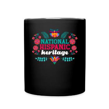 Patrimoine national hispanique Vacances Patrimoine - Mug uni - noir - Devant