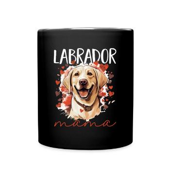 Labrador Dog Breed Pet - Labrador Mama - Tasse einfarbig - Schwarz - Vorne
