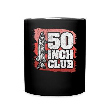 50 Inch Club Musky Fishing - Full Colour Mug - black - Front