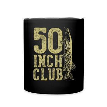 50 Inch Club Musky Fishing - Full Colour Mug - black - Front
