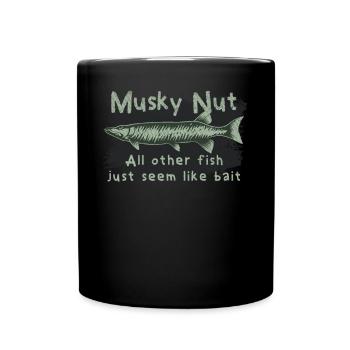 Musky Nut - All Other Fish Just Seem Like Bait - Full Colour Mug - black - Front