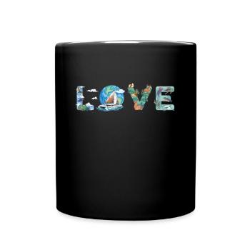 Catamaran Voilier Voile Voile Environnement - Mug uni - noir - Devant