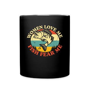 Pêcheurs et pêcheurs Petri Heil - Pêche pêche - Mug uni - noir - Devant