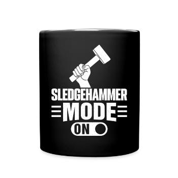 Fun day of house demolition - Full Colour Mug - black - Front