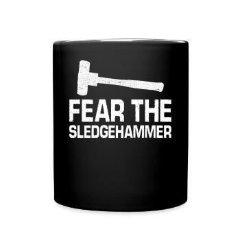 Fun day of house demolition - Full Colour Mug - black - Front