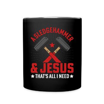 Fun day of house demolition - Full Colour Mug - black - Front