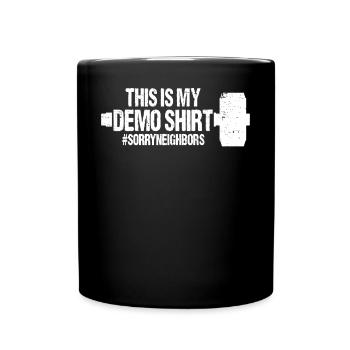 Journée amusante de démolition de maison - Mug uni - noir - Devant