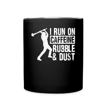 Fun day of house demolition - Full Colour Mug - black - Front