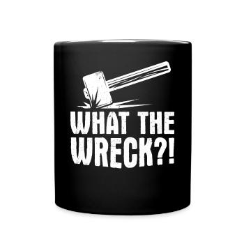 Drôle de démolition de maison Jour Sledgehammer - Mug uni - noir - Devant