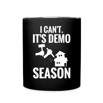 Fun day of house demolition - Full Colour Mug - black - Front