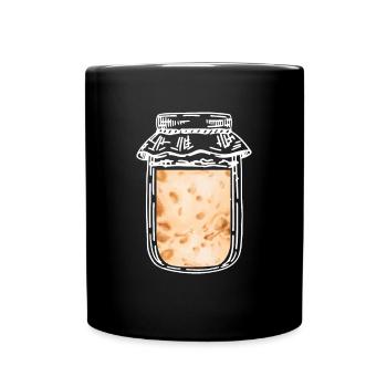 Sourdough in a jar - Full Colour Mug - black - Front