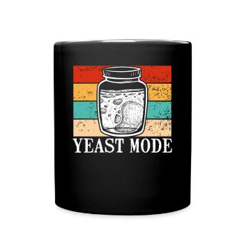 Levain en pot rétro - Mug uni - noir - Devant