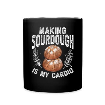 The production of sourdough is my - Full Colour Mug - black - Front