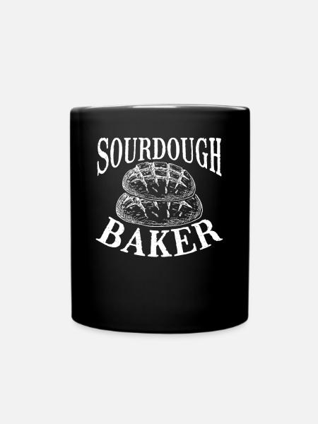 Sauerteig bäcker - Tasse einfarbig - Schwarz