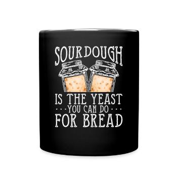 Le levain est la levure que vous faites - Mug uni - noir - Devant