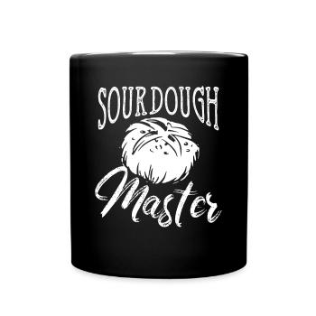 Masters of sourdough bread - Full Colour Mug - black - Front