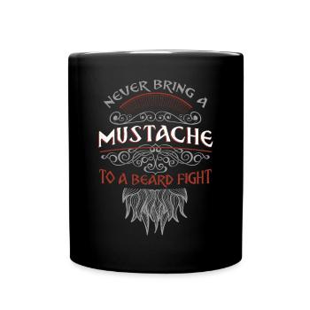 Beard Lover Bearded Man Never - Tasse einfarbig - Schwarz - Vorne