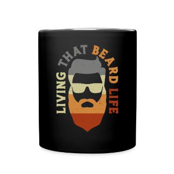 Beard Lover Bearded Man Living - Full Colour Mug - black - Front