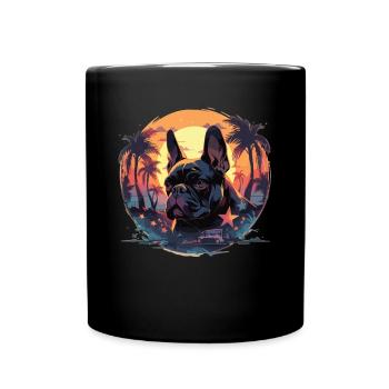 Bouledogue français - Mug uni - noir - Devant