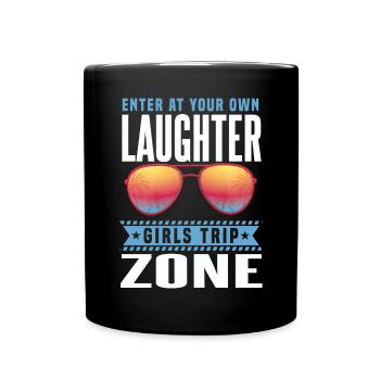 Funny Girls Trip - Full Colour Mug - black - Front