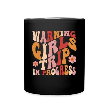 Groovy Girls Trip - Full Colour Mug - black - Front