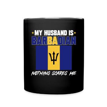 Barbados Flagge Barbadier Bajan - Tasse einfarbig - Schwarz - Vorne