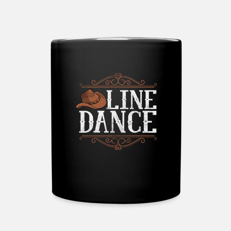 Linedance - Tasse einfarbig - Schwarz