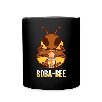 Bubble Tea Drink Pearl Milk Tea Lover Kawaii - Full Colour Mug - black - Front