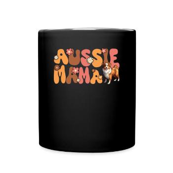 Berger australien rouge Tri Groovy Aussie Mama - Mug uni - noir - Devant