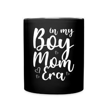 Mutter Von Jungs Beste Mama aller Zeiten - Tasse einfarbig - Schwarz - Vorne