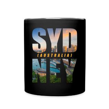 Sydney Australien Souvenir - Tasse einfarbig - Schwarz - Vorne