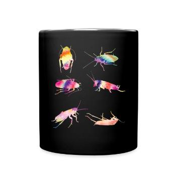cafard TIE DYE Vintage cafards - Mug uni - noir - Devant