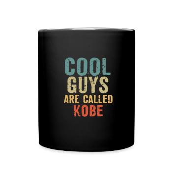 Cool guys are called Kobe - Tasse einfarbig - Schwarz - Vorne