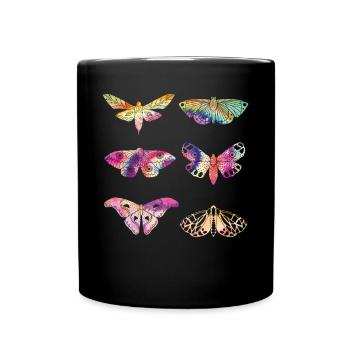 Motte TIE DYE Vintage Motten - Tasse einfarbig - Schwarz - Vorne
