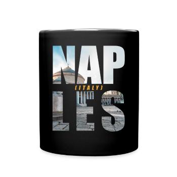 Naples Italy Souvenir - Full Colour Mug - black - Front